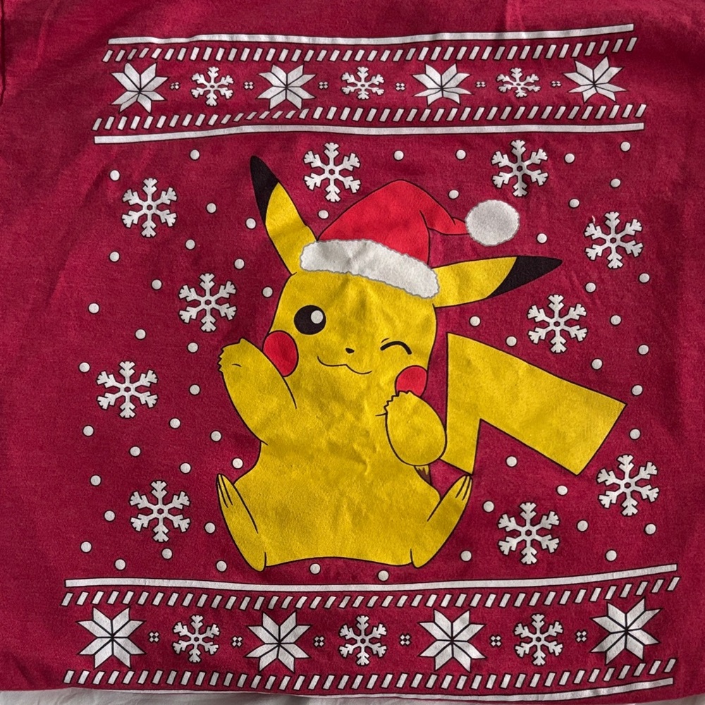 Pokemon Red Pikachu Holiday Tee